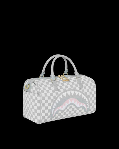 Borsa Sprayground bianco Knit sharks in paris cream  mini duffle