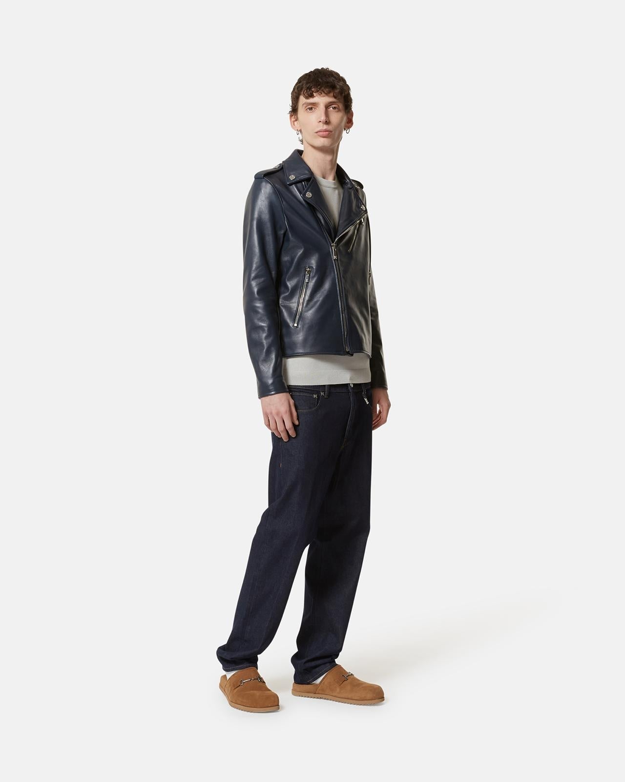 Giubbotto Richmond X biker in vera pelle uomo