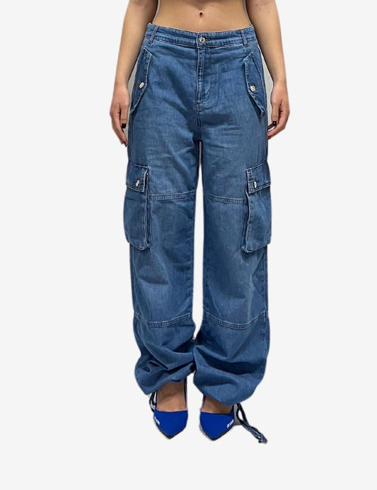 Pantalone Moschino jeans con tasche cargo donna