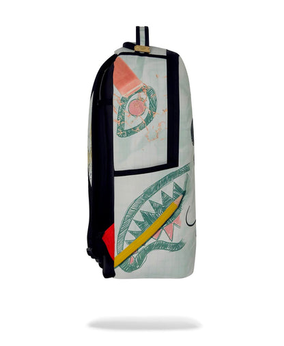 Zaino Sprayground bianco DISNEY OLD SCHOOL MICKEY SKETCH BACKPACK
