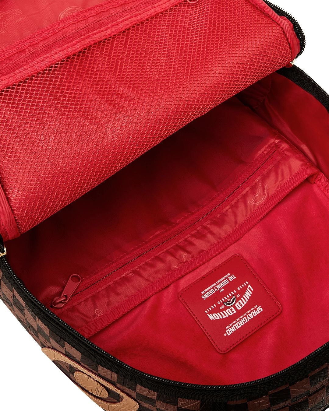 Zaino Sprayground marrone EMBOSSED CHECK BROWN BACKPACK
