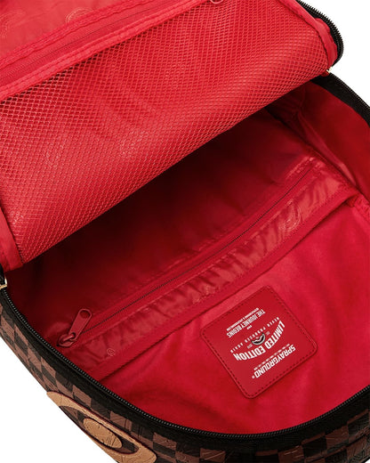 Zaino Sprayground marrone EMBOSSED CHECK BROWN BACKPACK