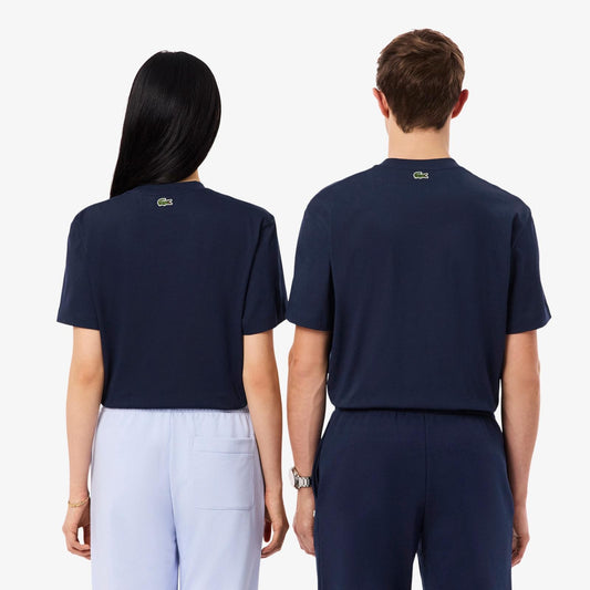 T-Shirt Lacoste classic con logo in rilievo uomo