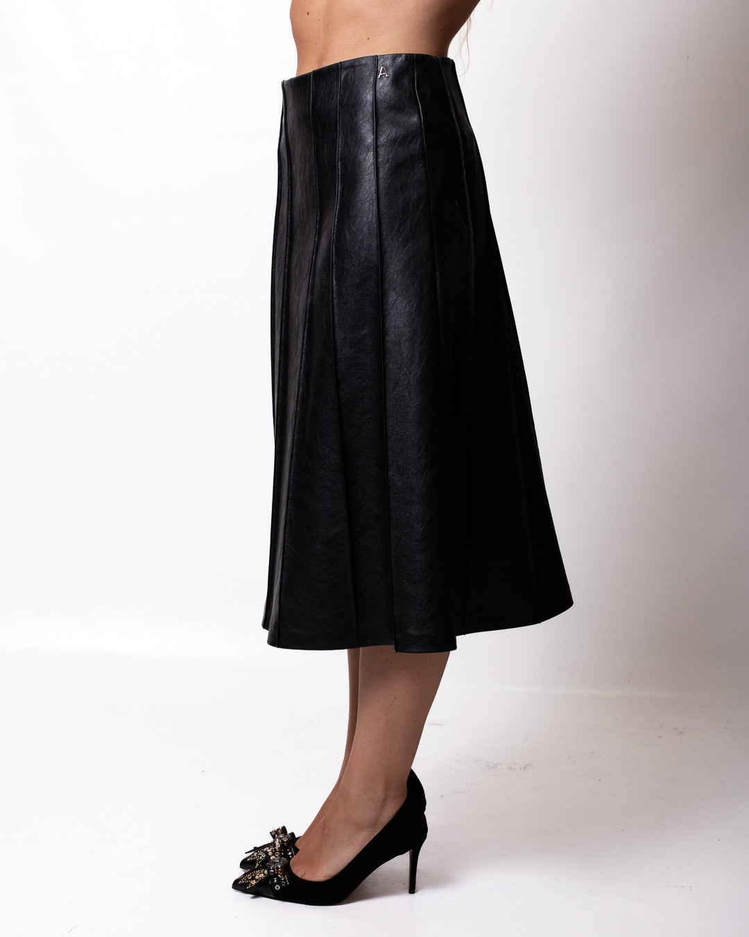 Gonna Twinset Actitude lunga in similpelle donna