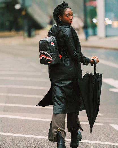 Zainetto Sprayground nero "SCRIBBLE SHARK SAVAGE BACKPACK"