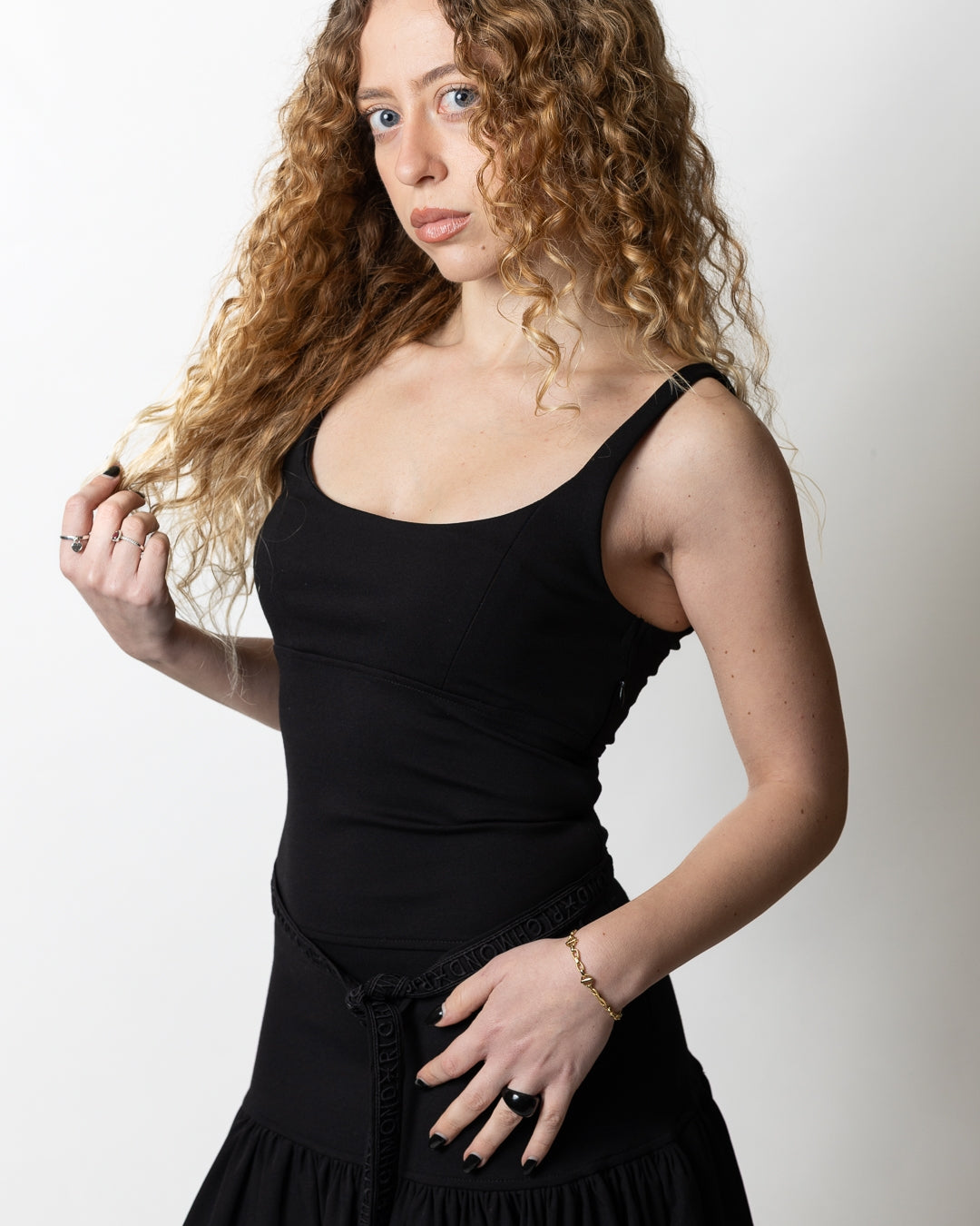 Abito Richmond X con balze e cintura logata donna
