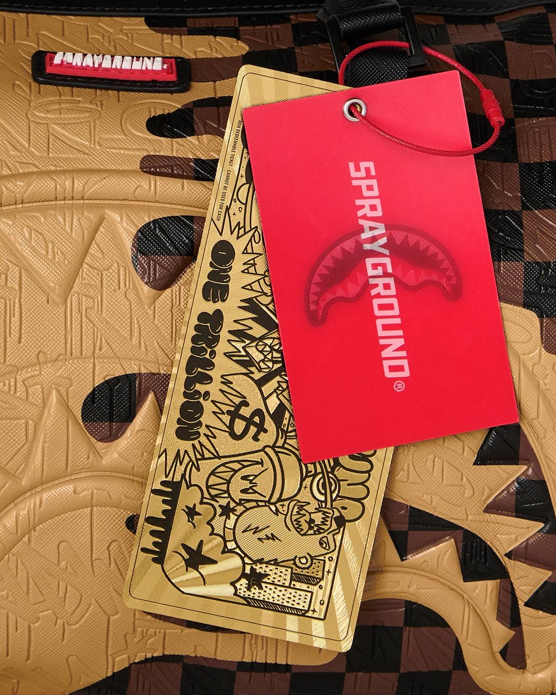 Borsa Sprayground marrone HENNY MELT MINI DUFFLE