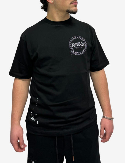 T-Shirt Comme des fuckdown con logo stampato uomo