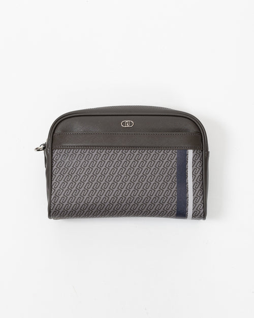 Pochette Liu Jo in pelle con logo monogram