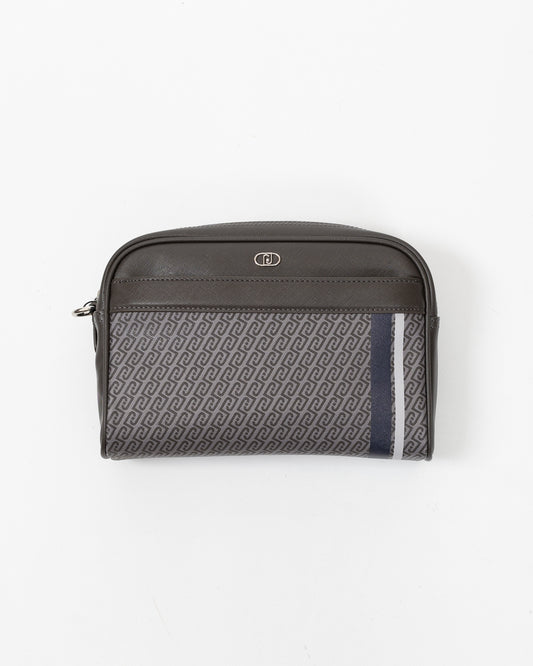 Pochette Liu Jo in pelle con logo monogram
