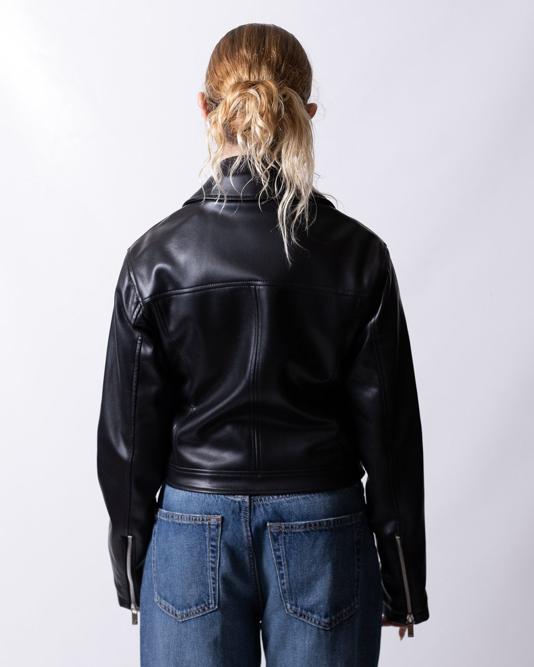 Giubbotto Richmond X biker in ecopelle con ganci donna