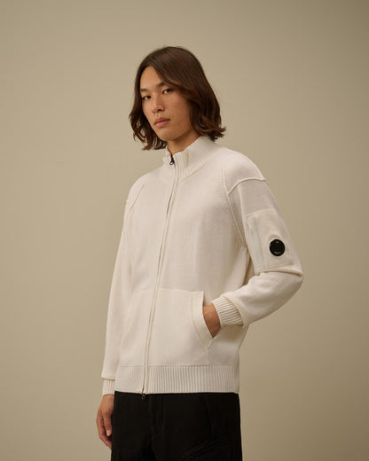 Maglia C.P. Company fullzip in misto lana uomo