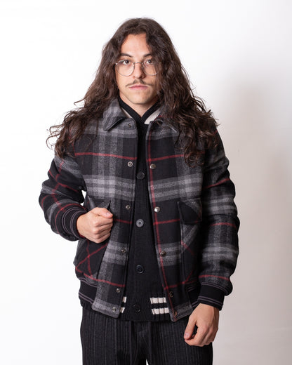 Giubbotto Gaelle bomber in flanella uomo