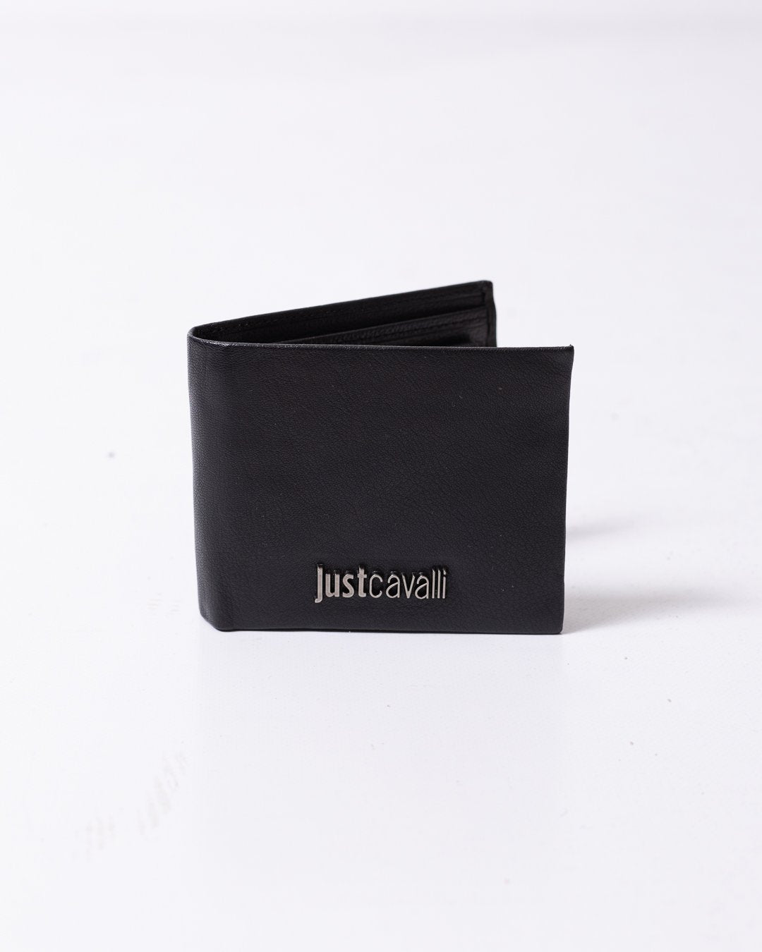 Portafoglio Just Cavalli in pelle con logo metal lettering