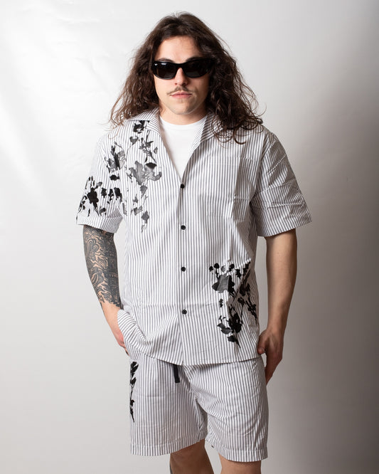 Camicia Gaelle "Fit Bowling" a righe uomo