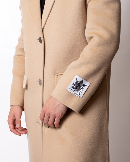 Cappotto Richmond X in misto lana con etichetta e patch donna