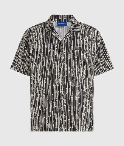 Camicia Karl Lagerfeld Jeans con stampa logata all-over uomo
