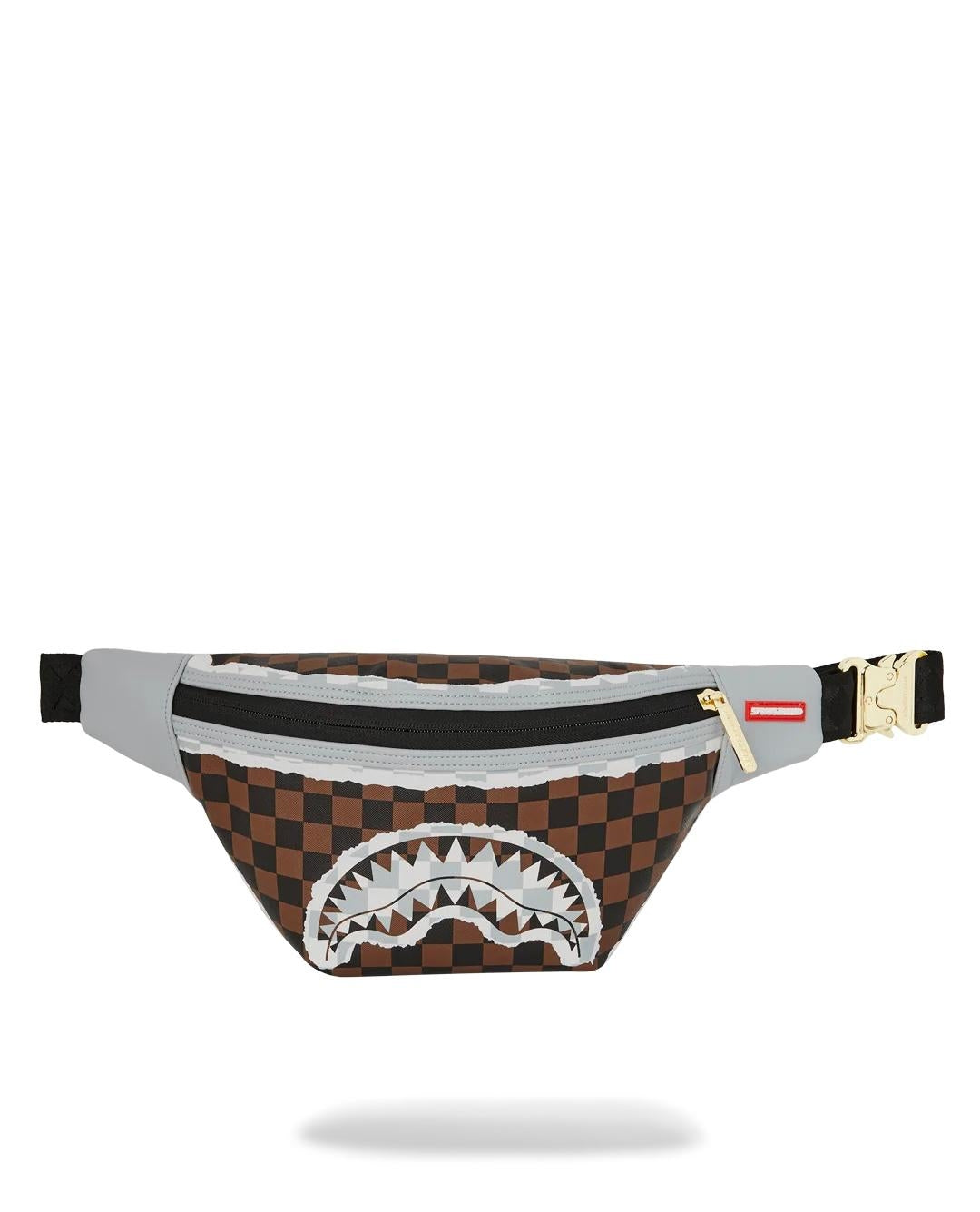 Marsupio Sprayground marrone "CREAM AND BROWN TEAR CHECK SAVVY CROSSBODY"