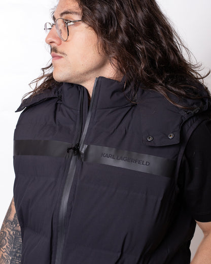 Gilet Karl Lagerfeld con cappuccio removibile uomo