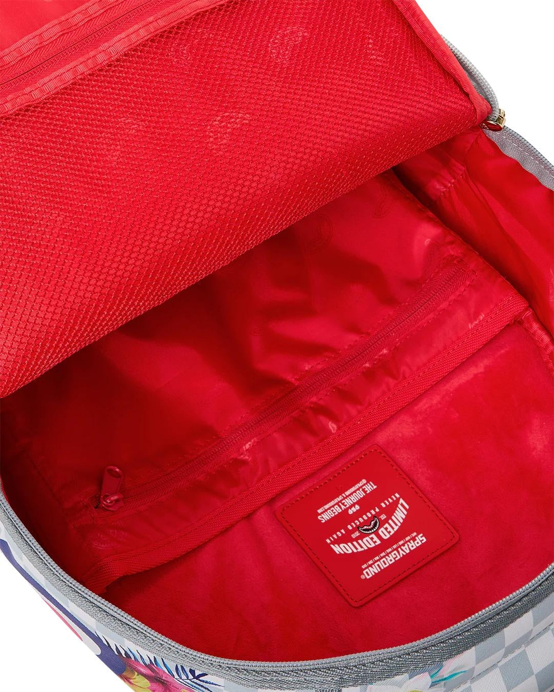 Zaino Sprayground bianco "Flowering jungle shark backpack"