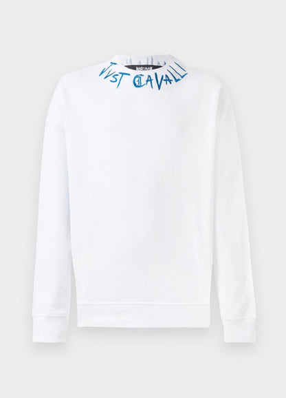 Felpa Just Cavalli girocollo "Loose Logo Embroider" uomo