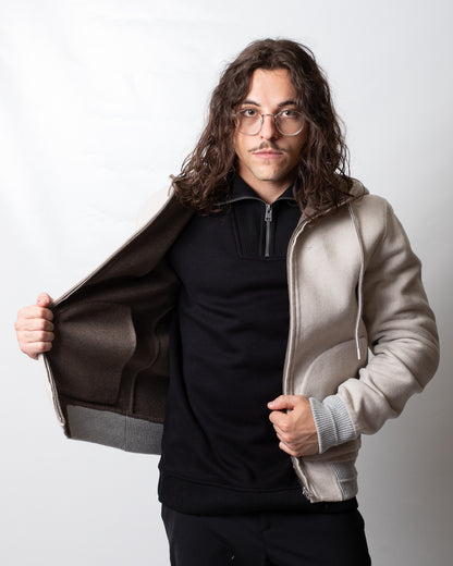 Giubbotto Liu Jo reversibile in misto lana uomo