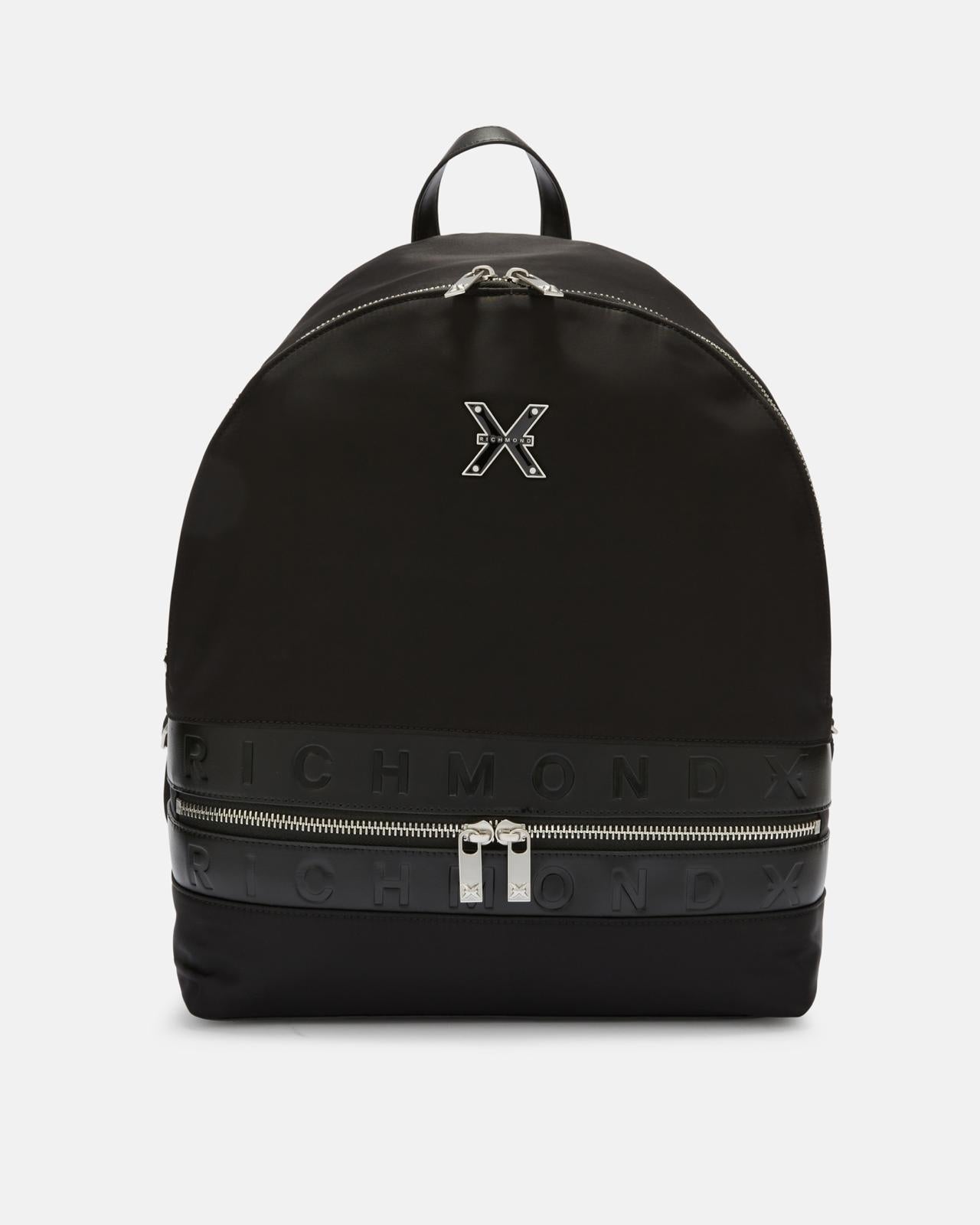 Zaino Richmond X in nylon con dettagli in pelle