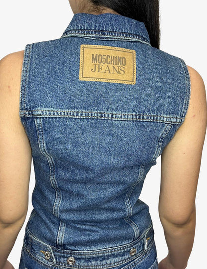 Gilet Moschino jeans in denim donna