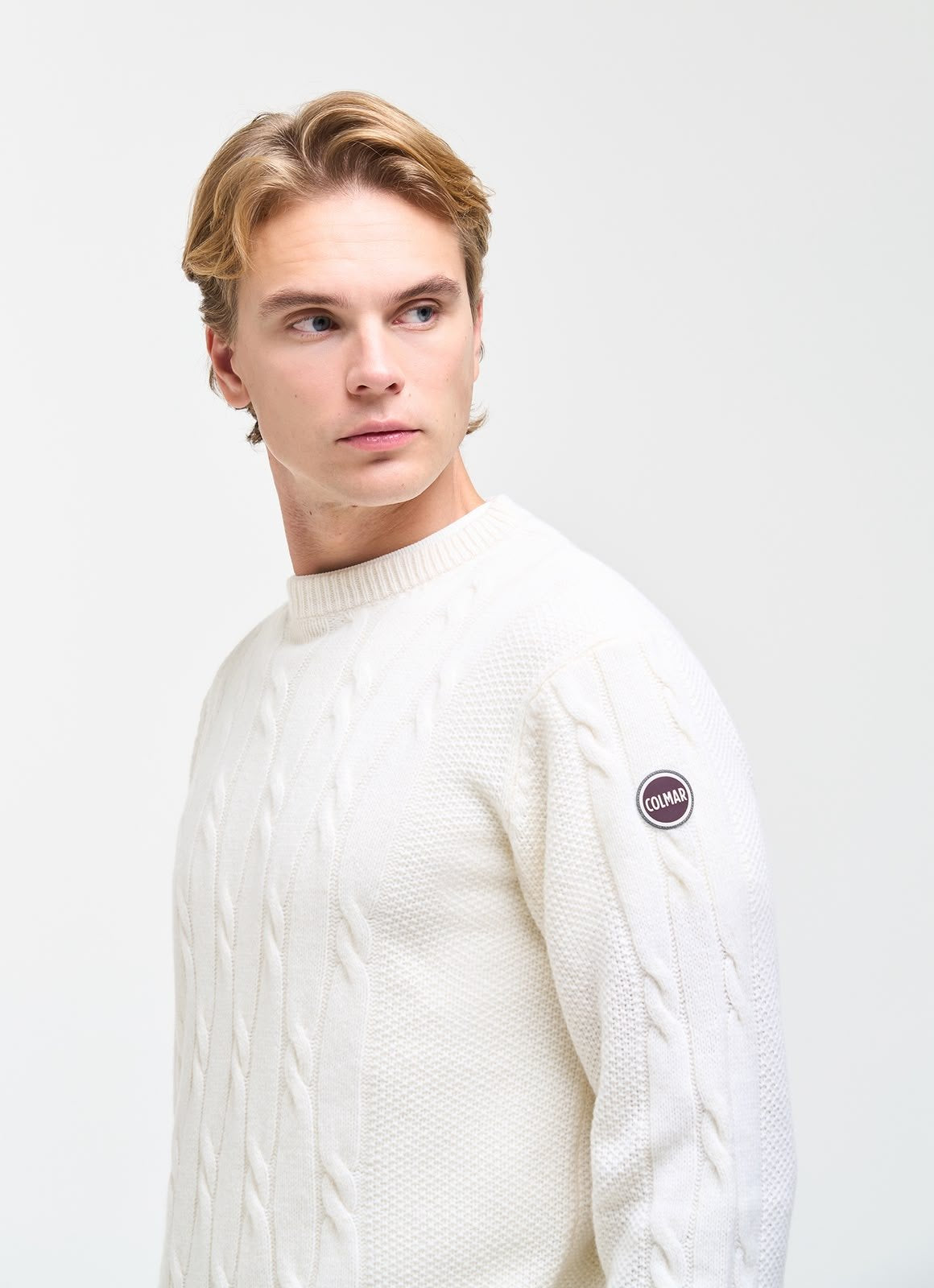 Maglia Colmar in lana girocollo con logo