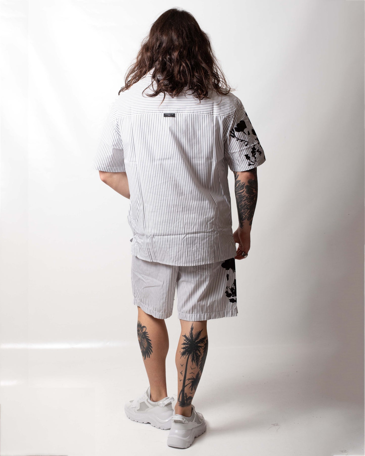 Camicia Gaelle "Fit Bowling" a righe uomo