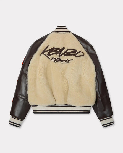 Giubbotto Kenzo Paris "Futura Sherling" in vera pelle