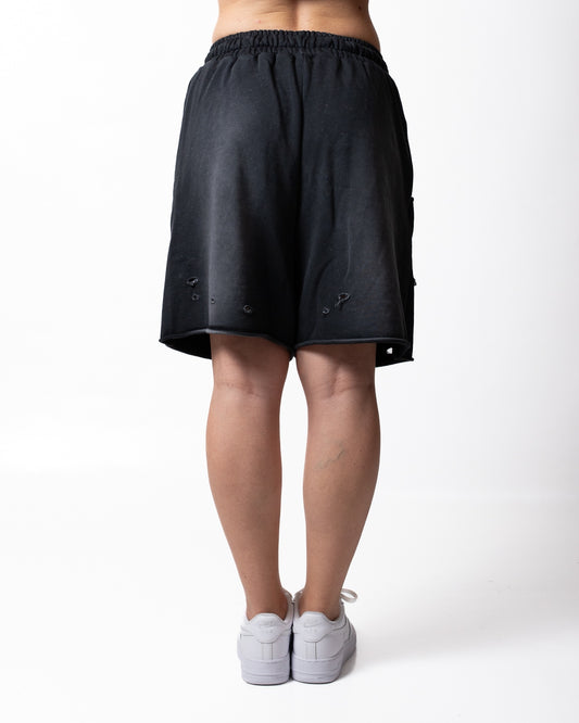 Bermuda Comme des Fuckdown in felpa con tagli donna