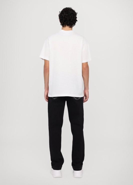 T-Shirt Versace Jeans Couture con placca logata in metallo uomo