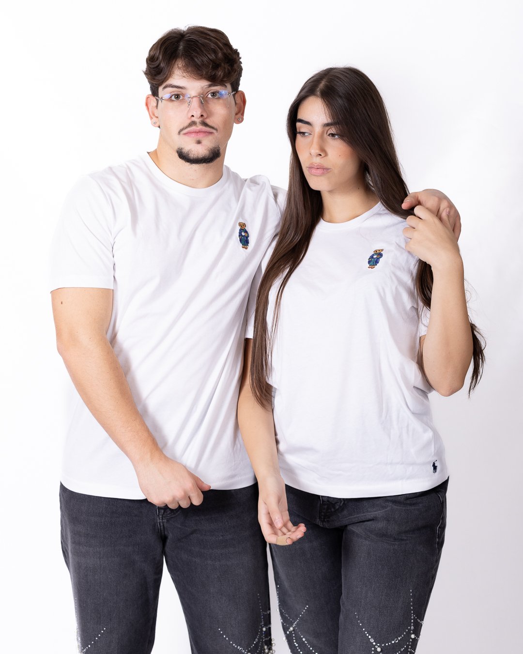T-shirt Polo Ralph Lauren con iconico "Polo Bear" ricamato