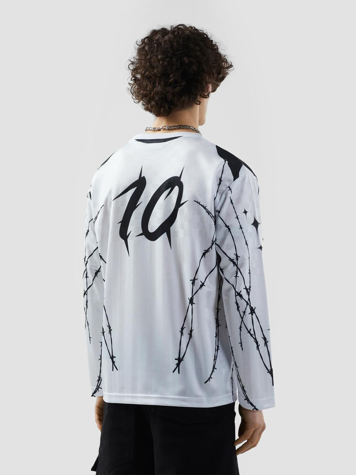 Maglia GCDS a maniche lunghe "Logo Spikes" uomo