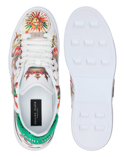 Sneakers Philipp Plein printed low-top stampata allover uomo