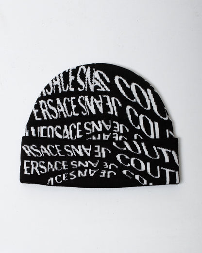 Berretto Versace Jeans Couture con logo all-over