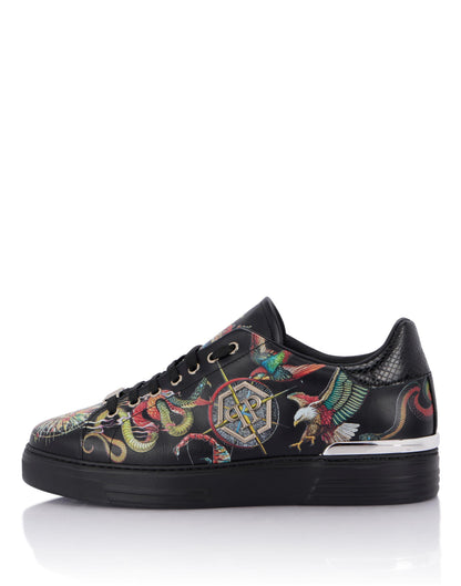 Sneakers Philipp Plein printed low-top stampata allover uomo