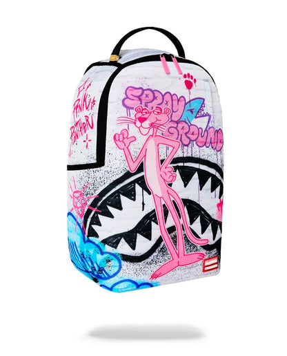 Zaino Sprayground bianco PINK PANTHER GRAFF BACKPACK 