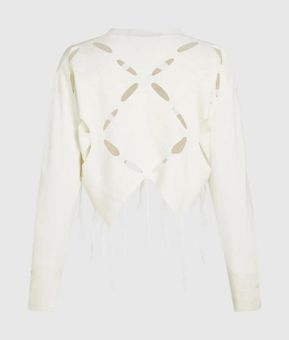 Maglia Karl Lagerfeld Jeans con dettagli cut-out e fondo asimmetrico
