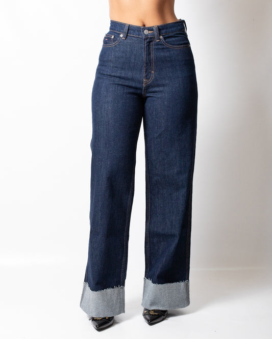 Jeans Tommy Jeans high wide con pieghe donna