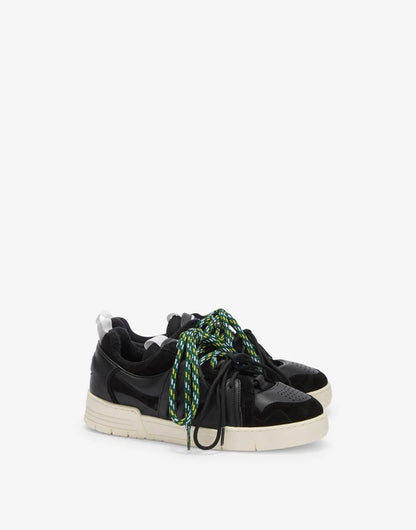 Sneakers Moschino con doppi lacci uomo