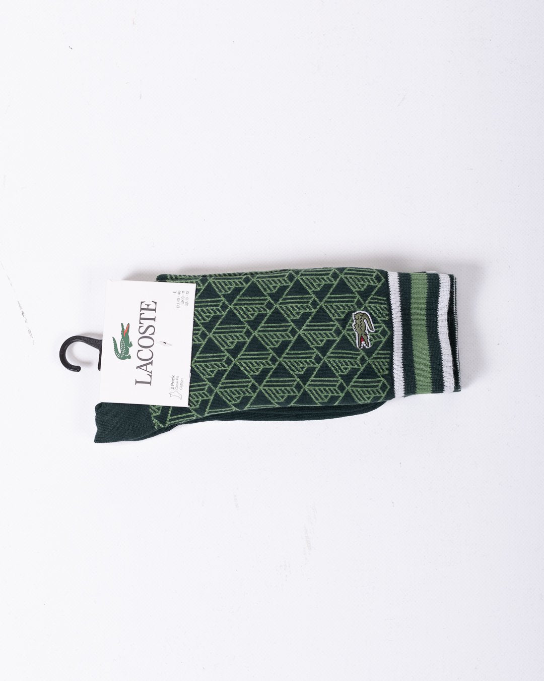 Calze Lacoste duo con logo e monogram