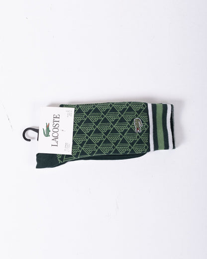 Calze Lacoste duo con logo e monogram