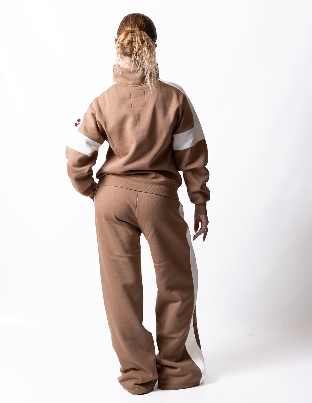Pantalone Colmar in felpa color block donna