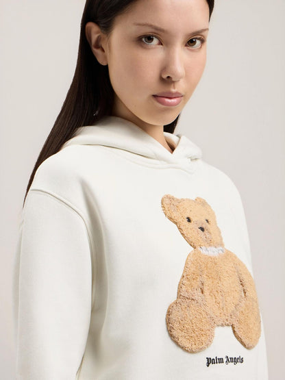 Felpa Palm Angels con cappuccio "Bear Fitted" donna