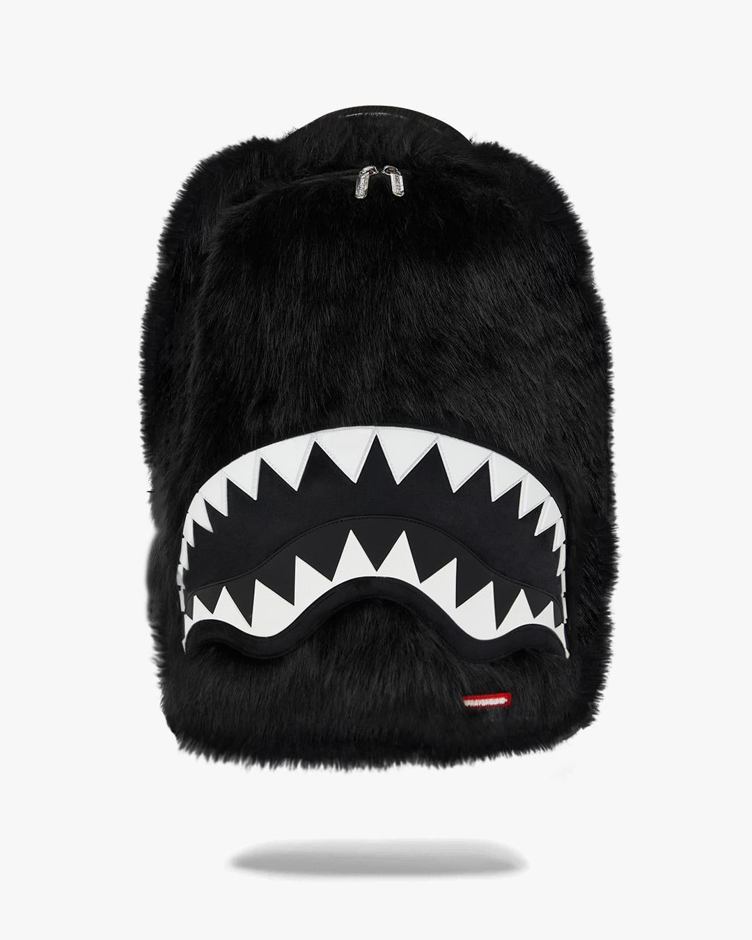 Zaino Sprayground nero "FUR CRAY BLACK BACKPACK"