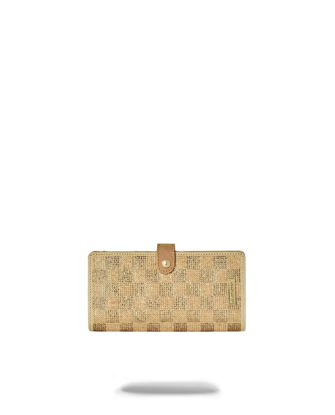 Portafoglio Sprayground 2 TONE GOLD TRINITY SINGLE FOLD WALLET single-fold wallet