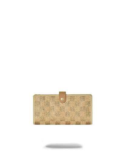 Portafoglio Sprayground 2 TONE GOLD TRINITY SINGLE FOLD WALLET single-fold wallet