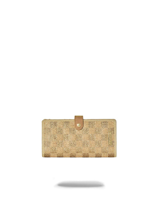 Portafoglio Sprayground 2 TONE GOLD TRINITY SINGLE FOLD WALLET single-fold wallet